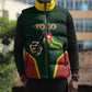 Personalized Togo Sleeveless Puffer Jacket Lion Claw Flag Sport Style - African Pride