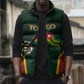 Personalized Togo Sleeveless Puffer Jacket Lion Claw Flag Sport Style - African Pride