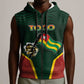 Personalized Togo Sleeveless Zip Hoodie Lion Claw Flag Sport Style - African Pride