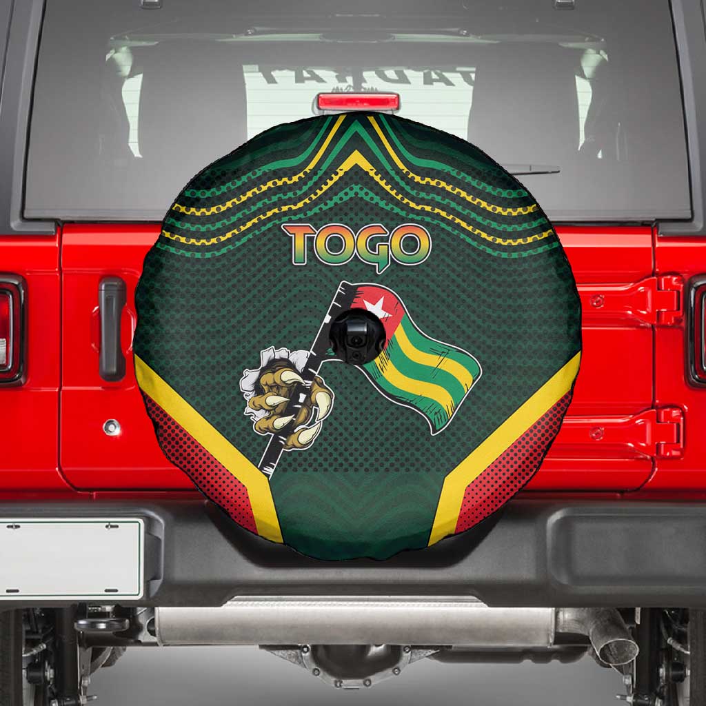 Togo Spare Tire Cover Lion Claw Flag Sport Style - African Pride