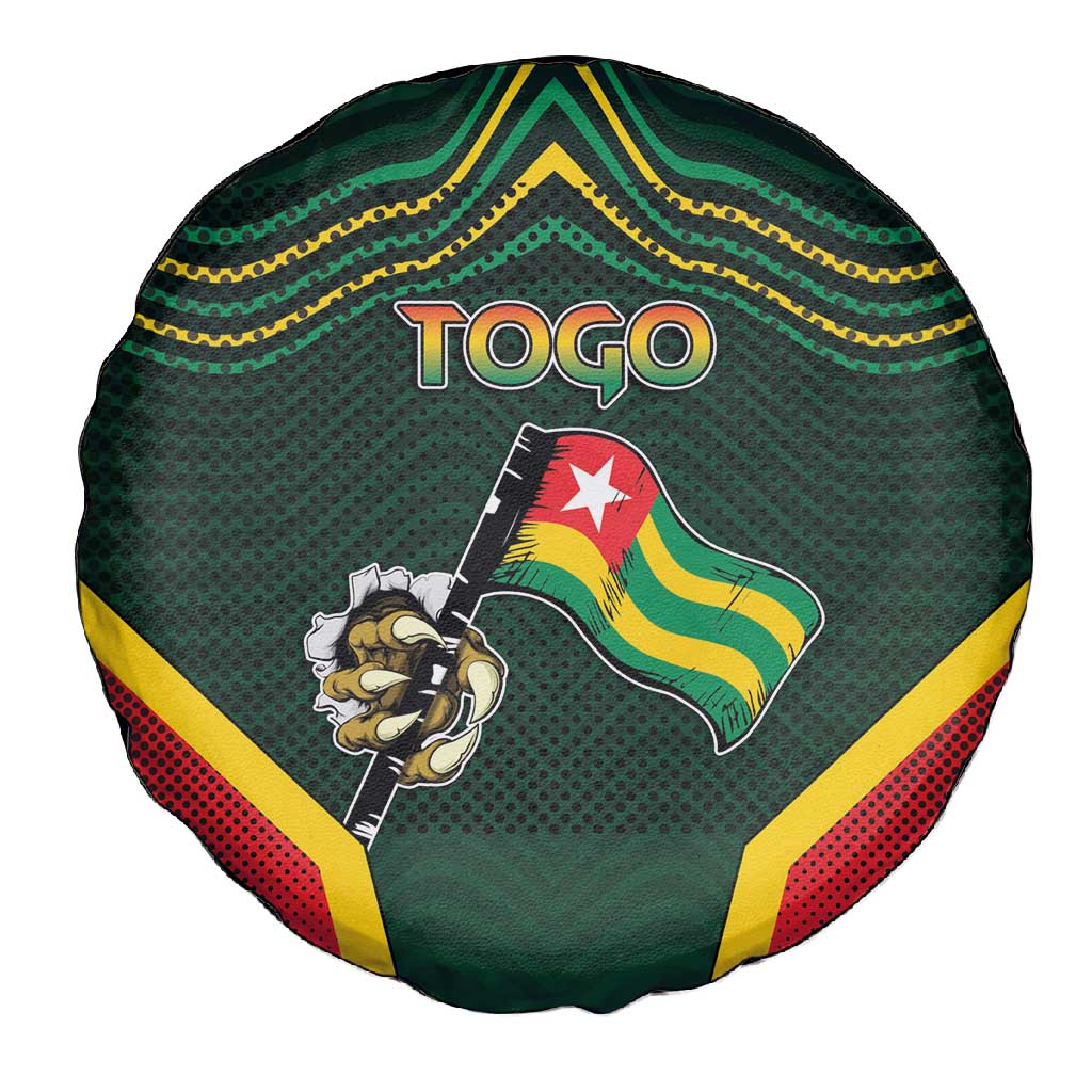 Togo Spare Tire Cover Lion Claw Flag Sport Style - African Pride