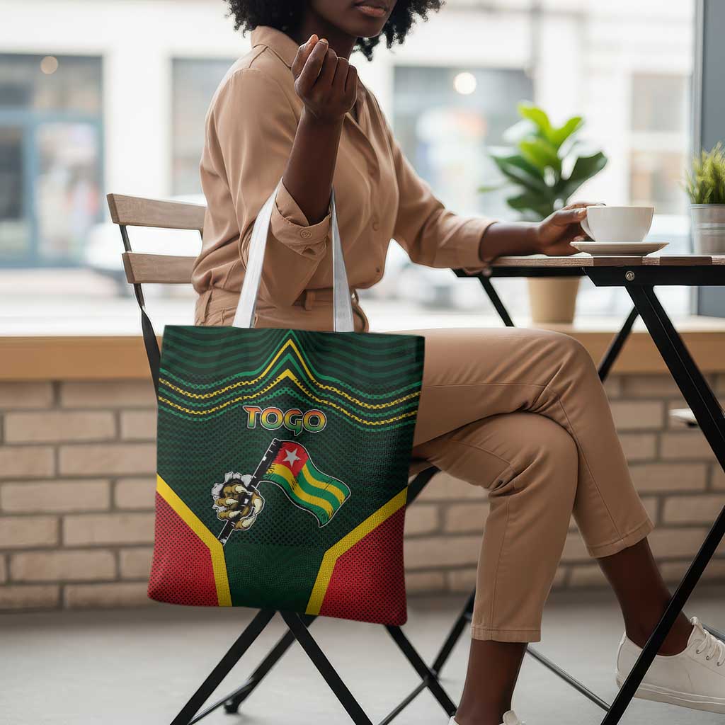Togo Tote Bag Lion Claw Flag Sport Style - African Pride