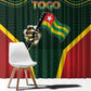 Togo Window Curtain Lion Claw Flag Sport Style - African Pride