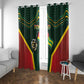 Togo Window Curtain Lion Claw Flag Sport Style - African Pride