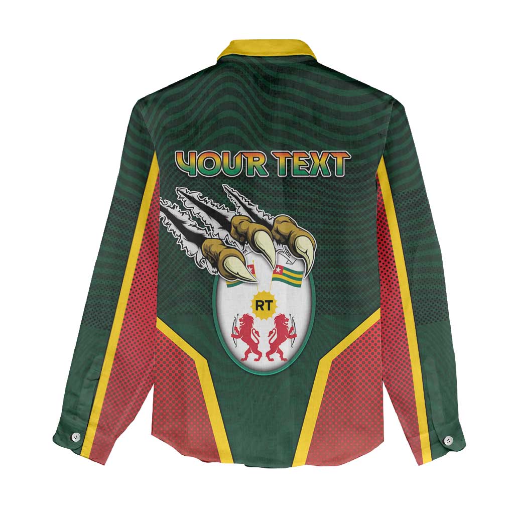 Personalized Togo Women Casual Shirt Lion Claw Flag Sport Style - African Pride