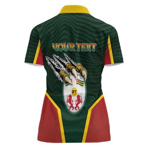 Personalized Togo Women Polo Shirt Lion Claw Flag Sport Style - African Pride