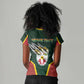 Personalized Togo Women V-Neck T-Shirt Lion Claw Flag Sport Style - African Pride