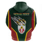 Personalized Togo Zip Hoodie Lion Claw Flag Sport Style - African Pride