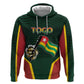 Personalized Togo Zip Hoodie Lion Claw Flag Sport Style - African Pride