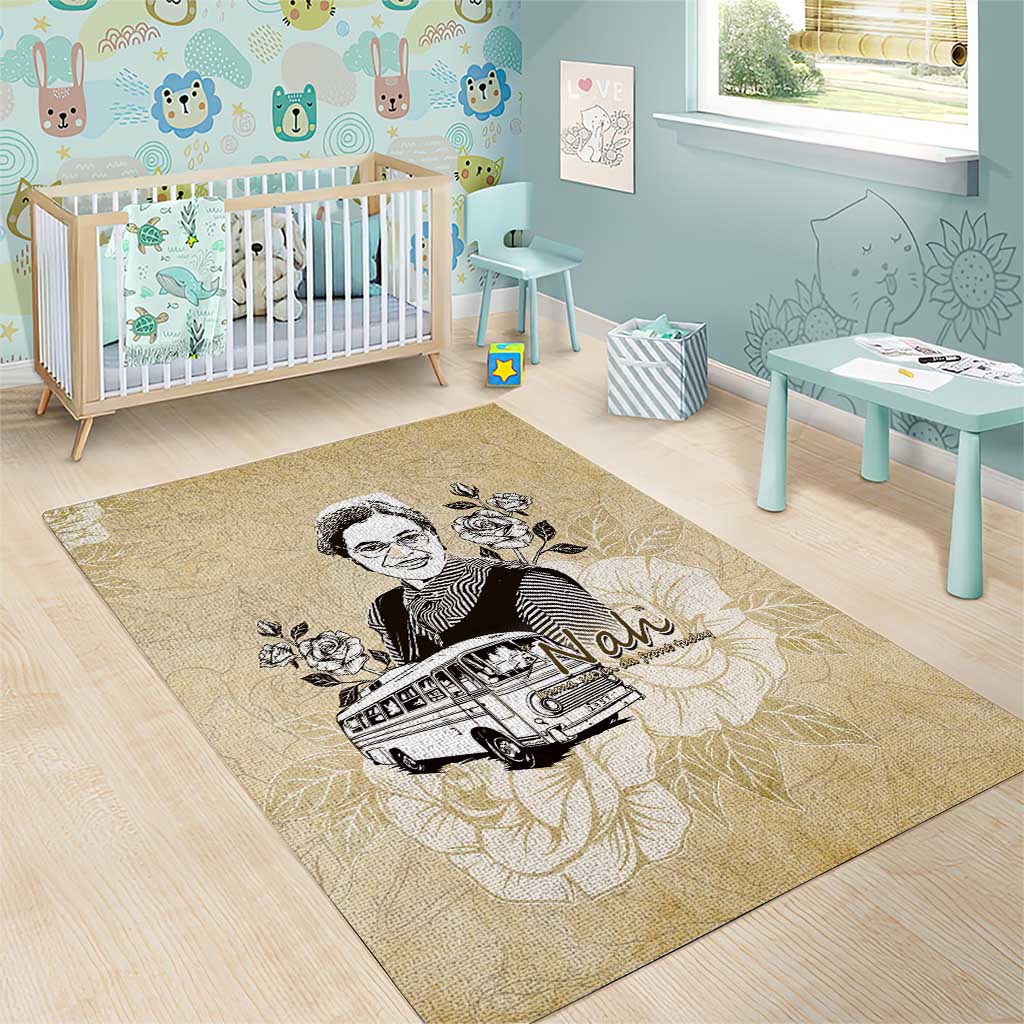 Nah Rosa Parks African Area Rug Black Women History - African Pride
