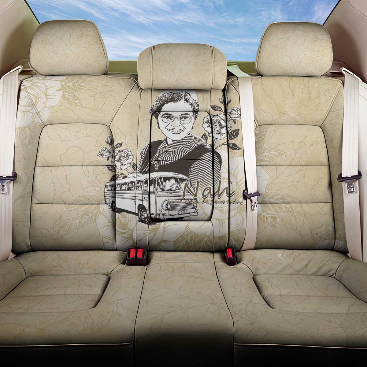Nah Rosa Parks African Back Car Seat Cover Black Women History - African Pride