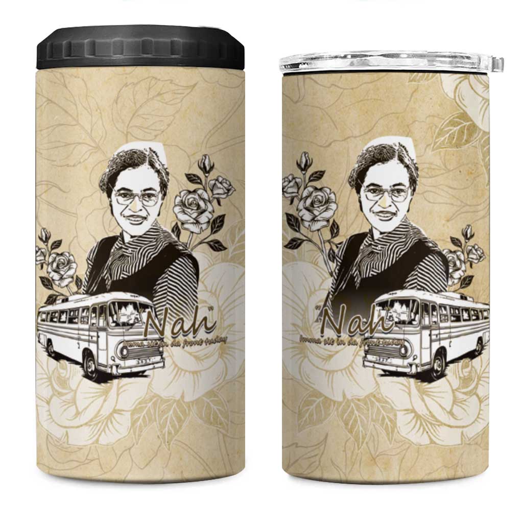 Nah Rosa Parks African 4 in 1 Can Cooler Tumbler Black Women History - African Pride