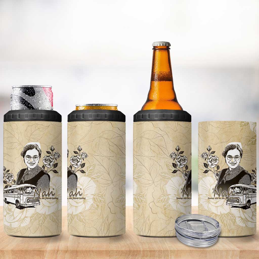 Nah Rosa Parks African 4 in 1 Can Cooler Tumbler Black Women History - African Pride