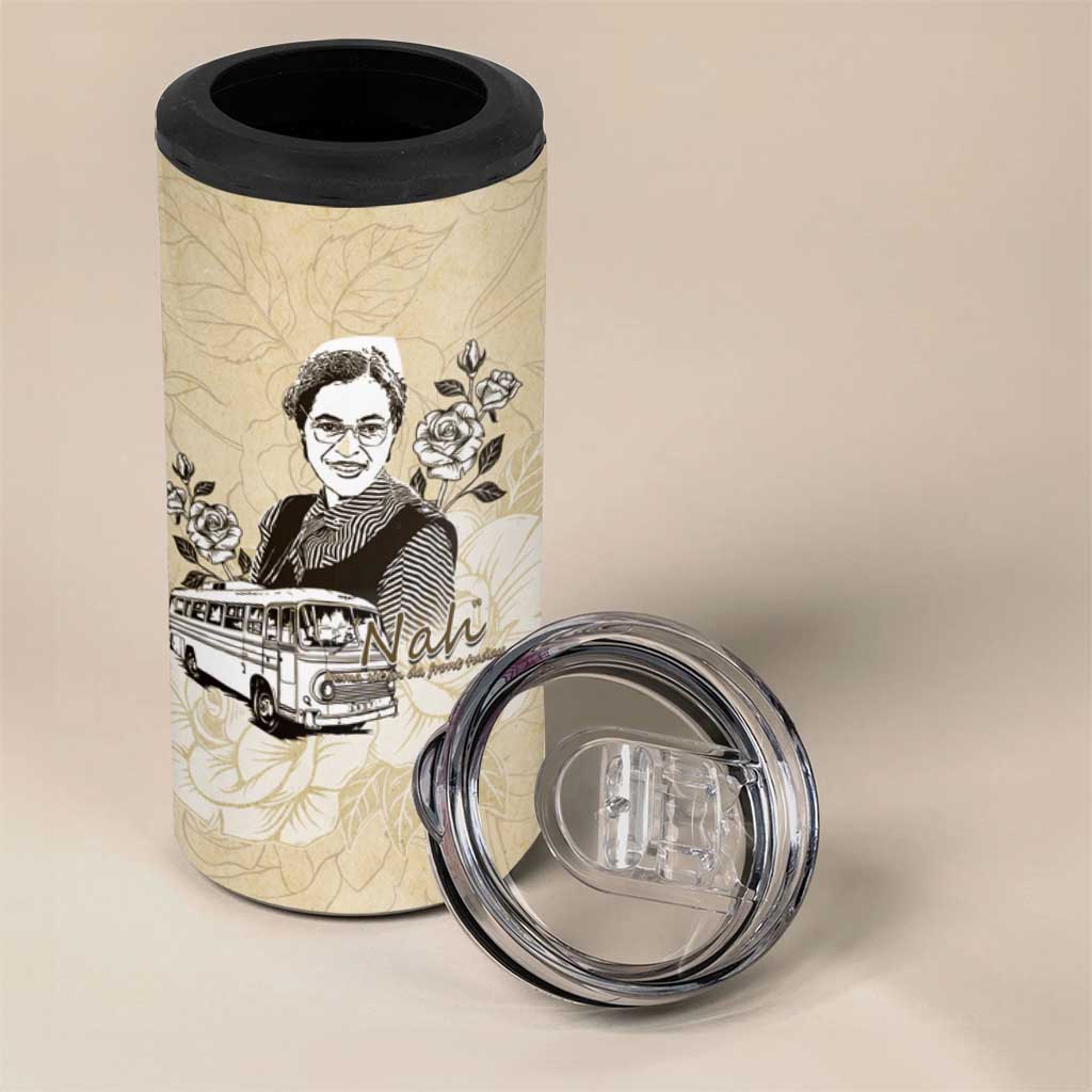 Nah Rosa Parks African 4 in 1 Can Cooler Tumbler Black Women History - African Pride