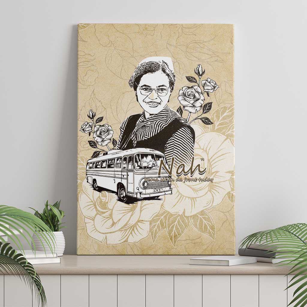 Nah Rosa Parks African Canvas Wall Art Black Women History - African Pride