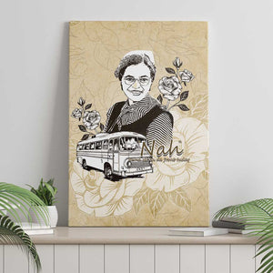 Nah Rosa Parks African Canvas Wall Art Black Women History - African Pride