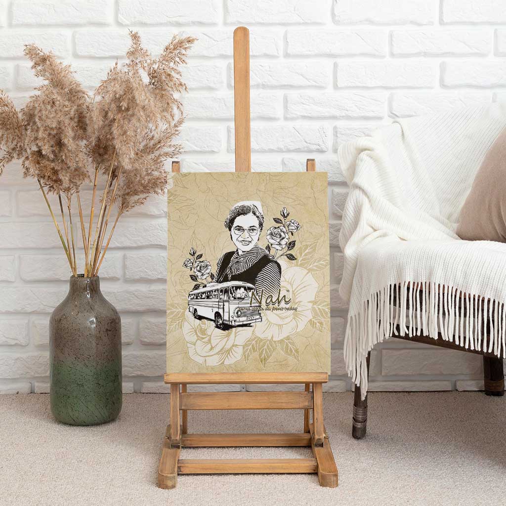 Nah Rosa Parks African Canvas Wall Art Black Women History - African Pride