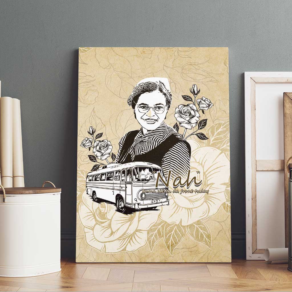 Nah Rosa Parks African Canvas Wall Art Black Women History - African Pride