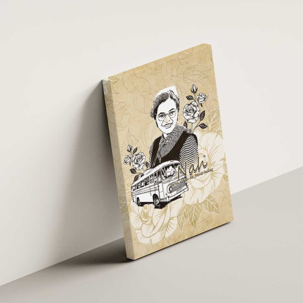 Nah Rosa Parks African Canvas Wall Art Black Women History - African Pride