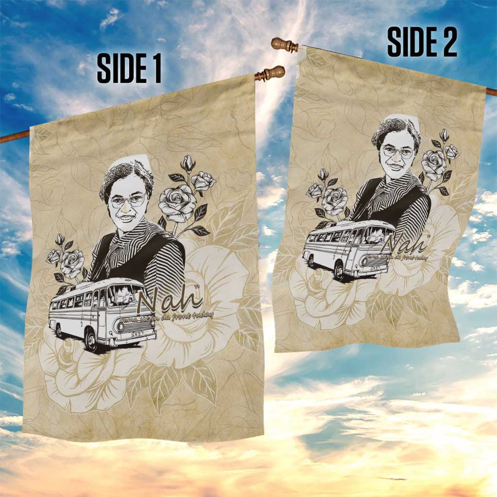 Nah Rosa Parks African Garden Flag Black Women History - African Pride