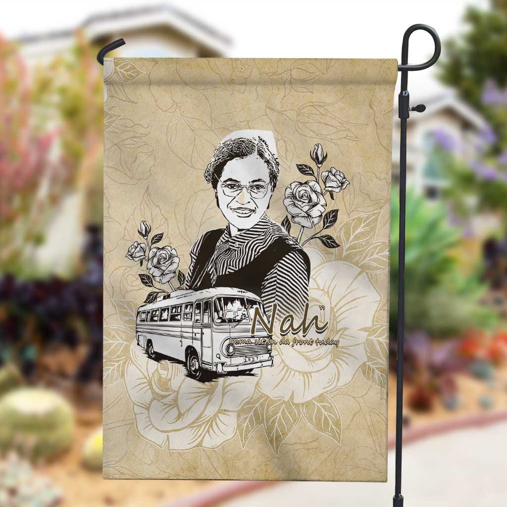 Nah Rosa Parks African Garden Flag Black Women History - African Pride
