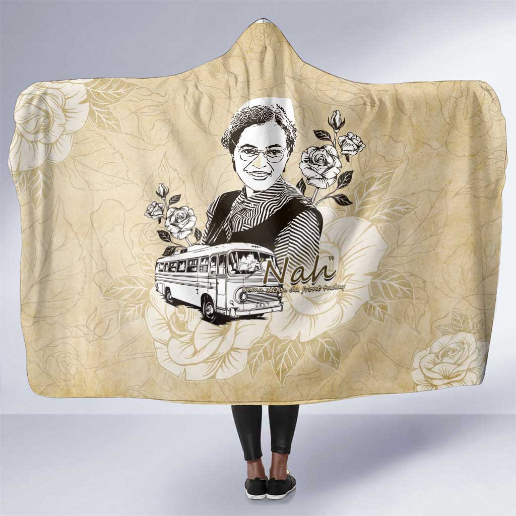 Nah Rosa Parks African Hooded Blanket Black Women History - African Pride