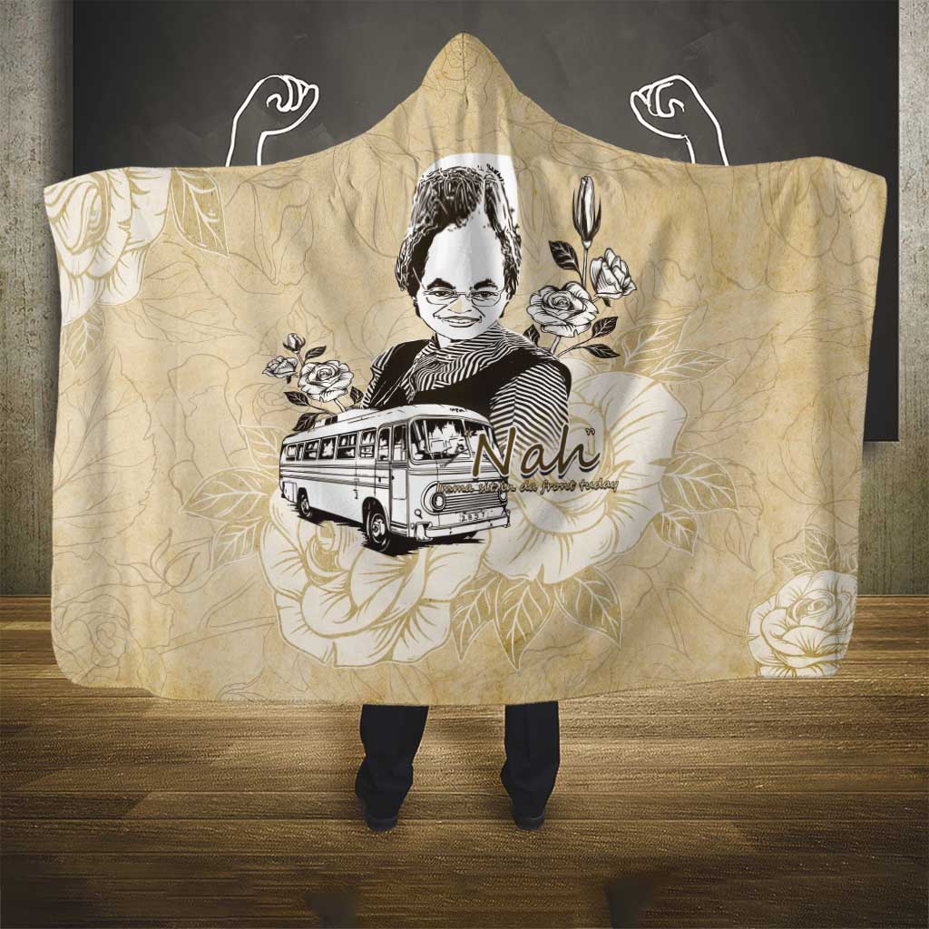 Nah Rosa Parks African Hooded Blanket Black Women History - African Pride