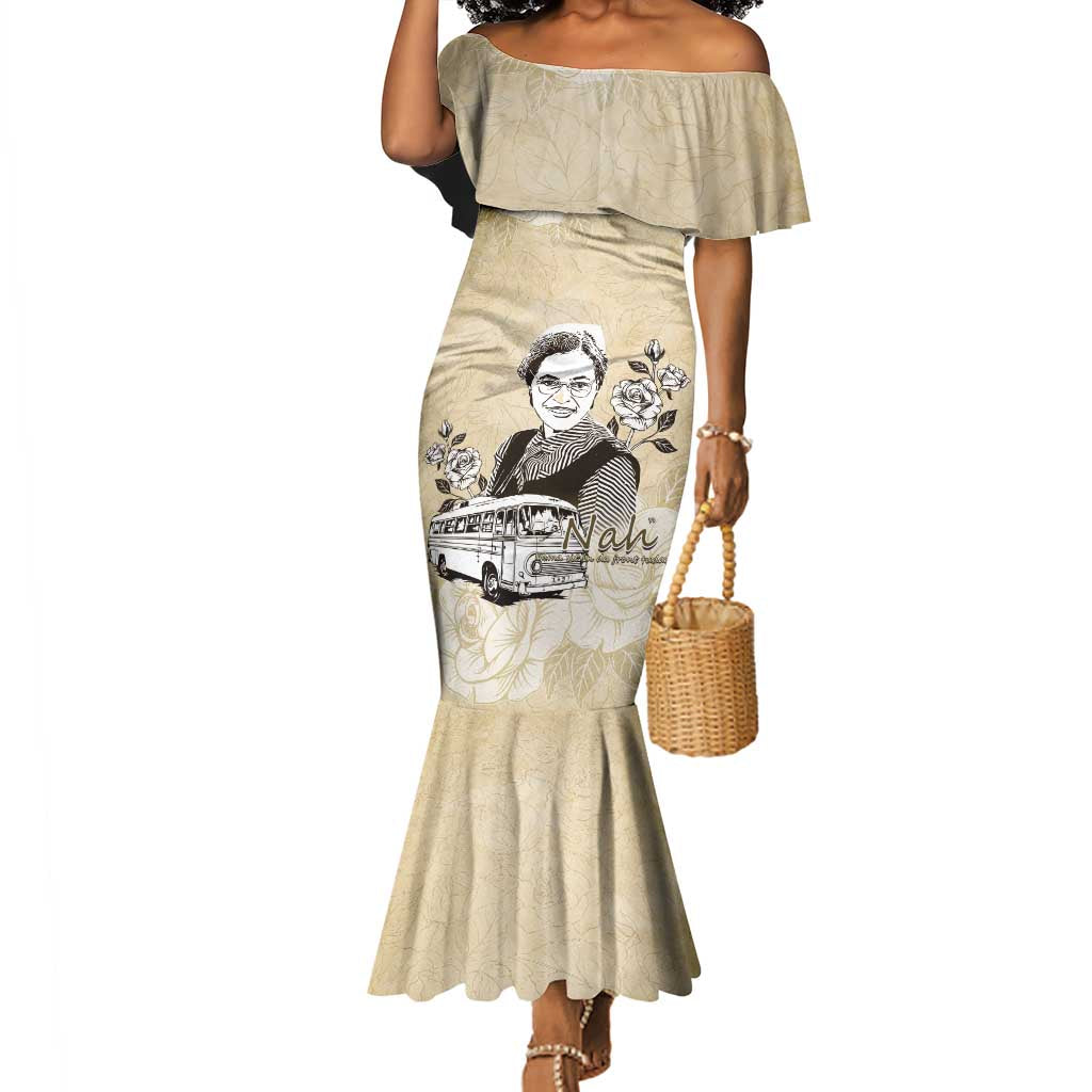 Nah Rosa Parks African Mermaid Dress Black Women History - African Pride