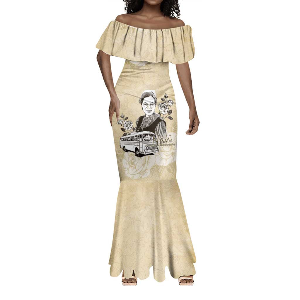 Nah Rosa Parks African Mermaid Dress Black Women History - African Pride