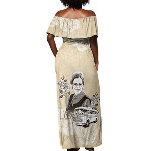 Nah Rosa Parks African Off Shoulder Maxi Dress Black Women History - African Pride