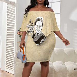 Nah Rosa Parks African Off Shoulder Short Dress Black Women History - African Pride