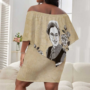 Nah Rosa Parks African Off Shoulder Short Dress Black Women History - African Pride