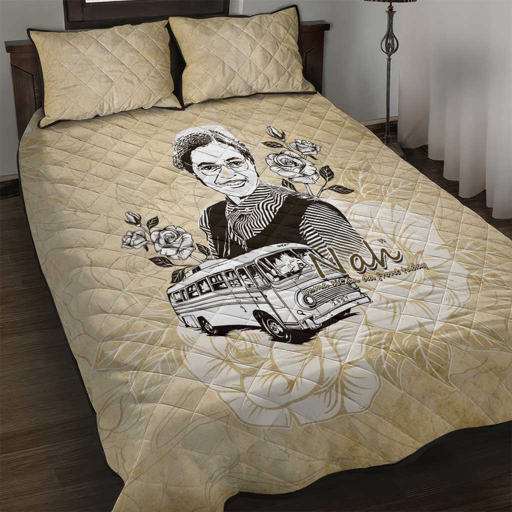 Nah Rosa Parks African Quilt Bed Set Black Women History - African Pride