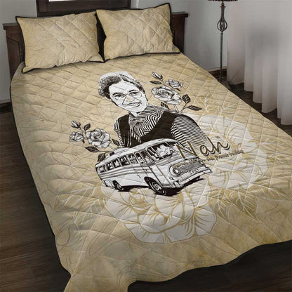 Nah Rosa Parks African Quilt Bed Set Black Women History - African Pride