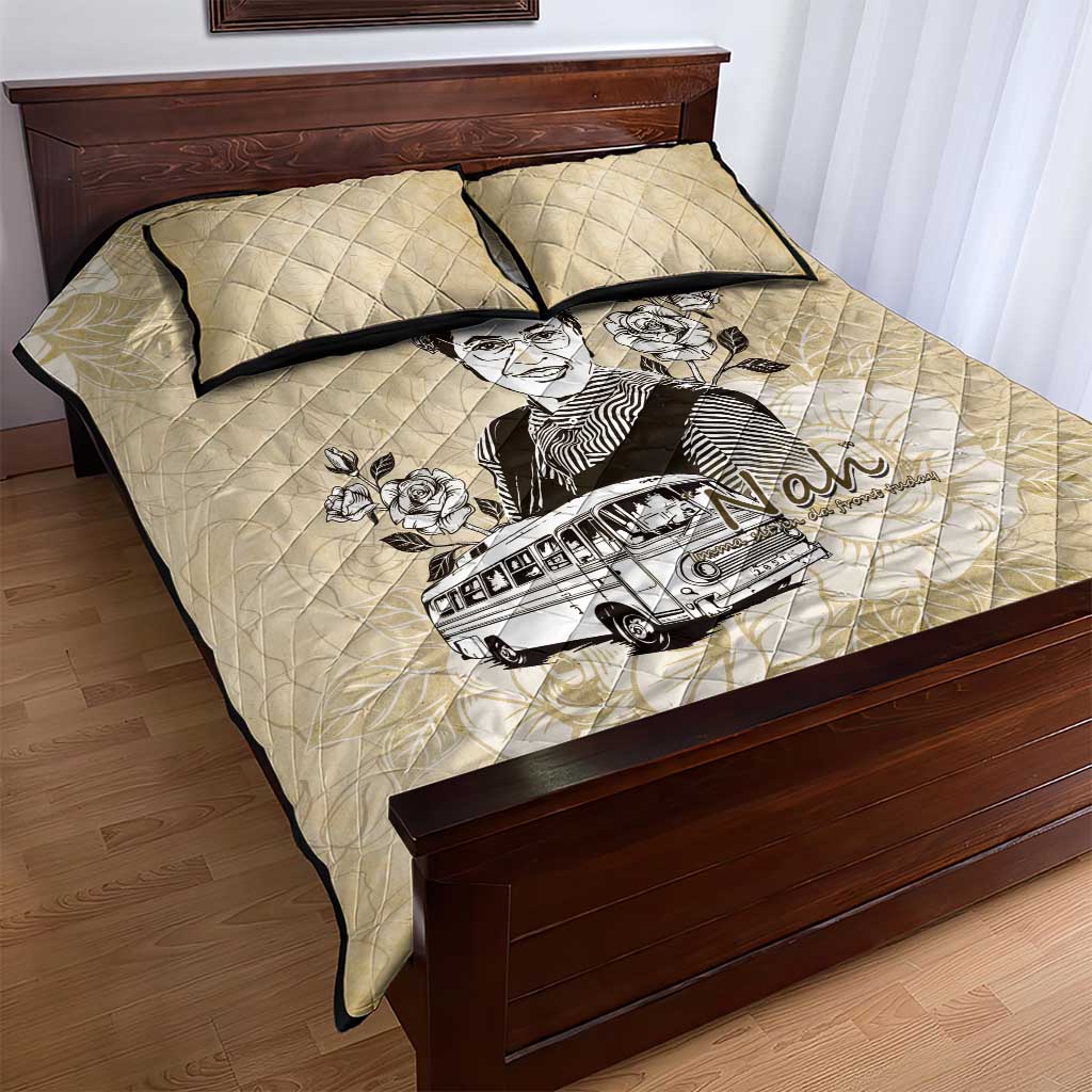 Nah Rosa Parks African Quilt Bed Set Black Women History - African Pride