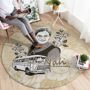 Nah Rosa Parks African Round Carpet Black Women History - African Pride