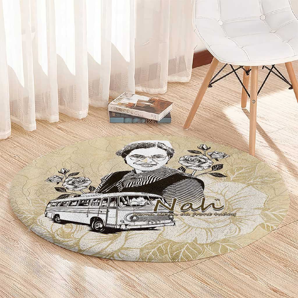 Nah Rosa Parks African Round Carpet Black Women History - African Pride