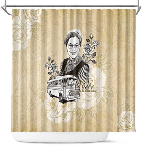 Nah Rosa Parks African Shower Curtain Black Women History - African Pride
