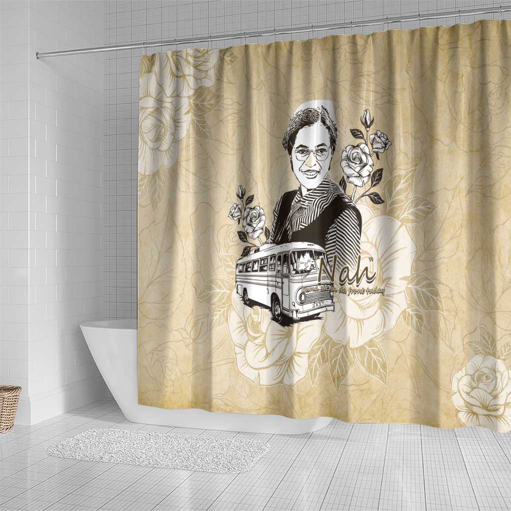 Nah Rosa Parks African Shower Curtain Black Women History - African Pride