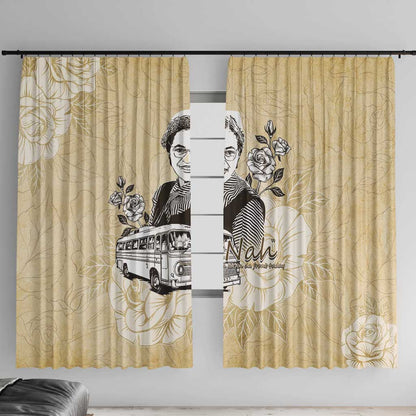 Nah Rosa Parks African Window Curtain Black Women History - African Pride