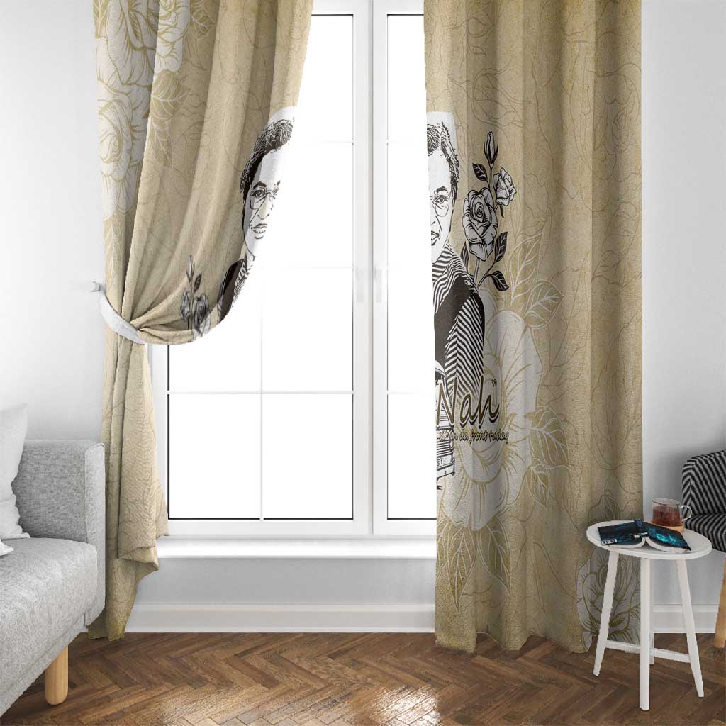 Nah Rosa Parks African Window Curtain Black Women History - African Pride