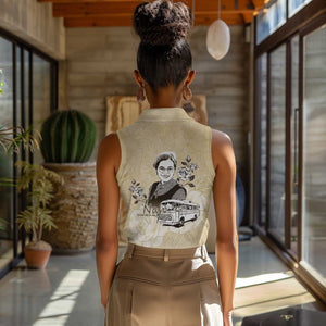 Nah Rosa Parks African Women Sleeveless Polo Shirt Black Women History - African Pride