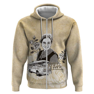 Nah Rosa Parks African Zip Hoodie Black Women History - African Pride