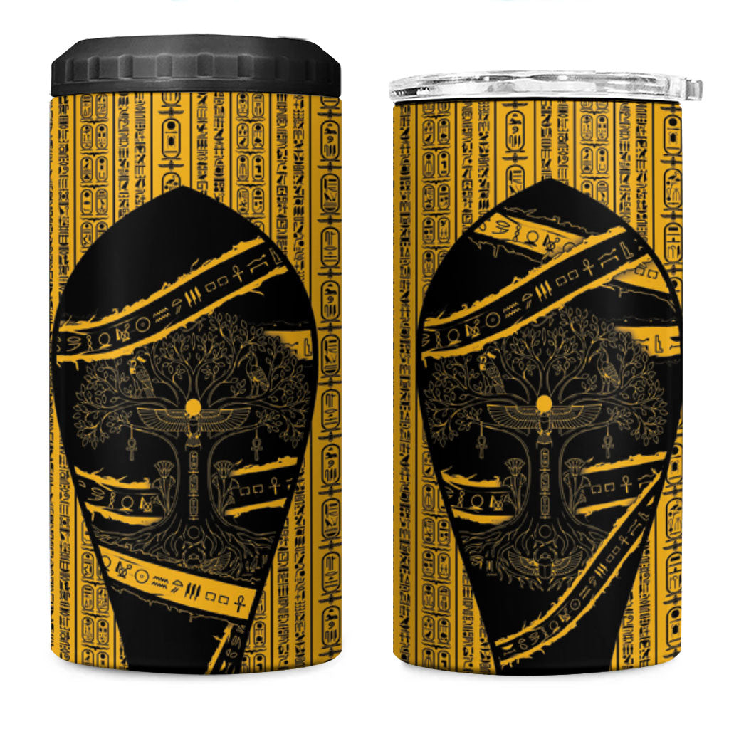 Egypt Tree Of Life 4 in 1 Can Cooler Tumbler The Fig In Ancient Egyptian