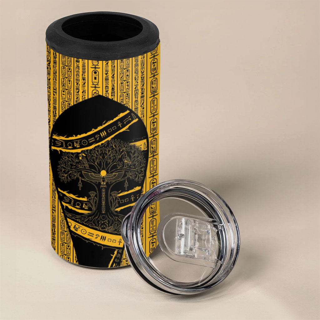 Egypt Tree Of Life 4 in 1 Can Cooler Tumbler The Fig In Ancient Egyptian
