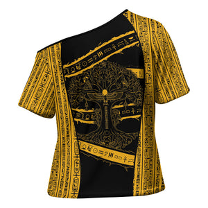Egypt Tree Of Life Cross Shoulder Shirt The Fig In Ancient Egyptian