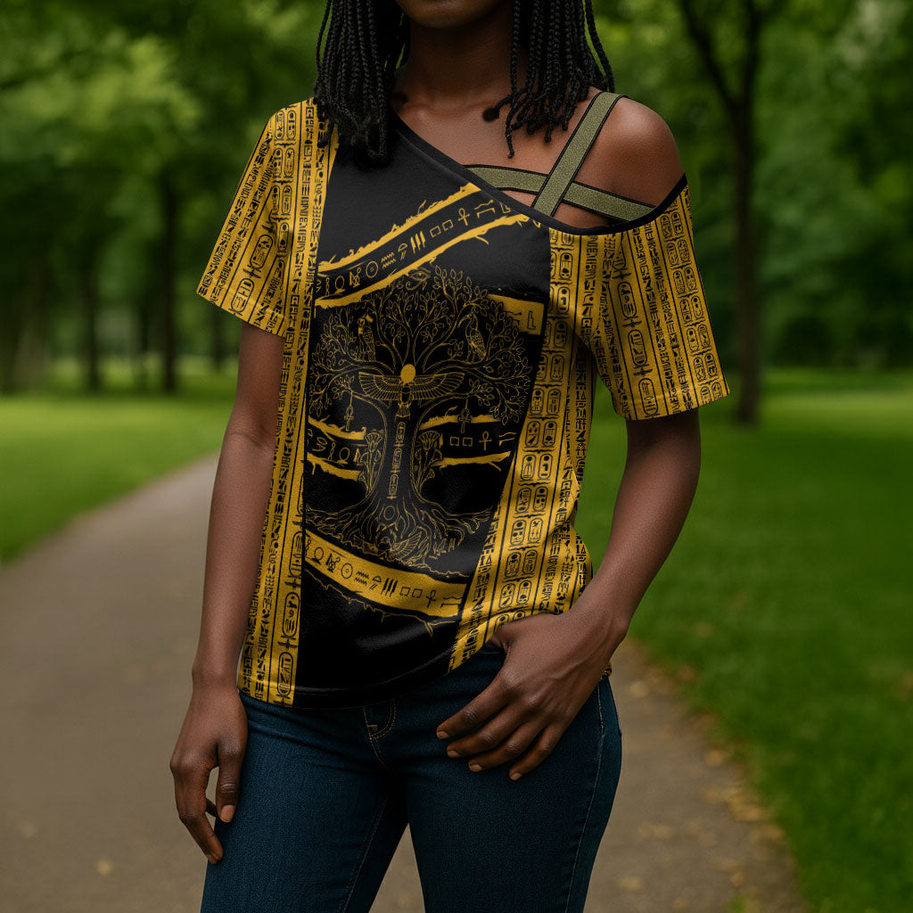 Egypt Tree Of Life Cross Shoulder Shirt The Fig In Ancient Egyptian