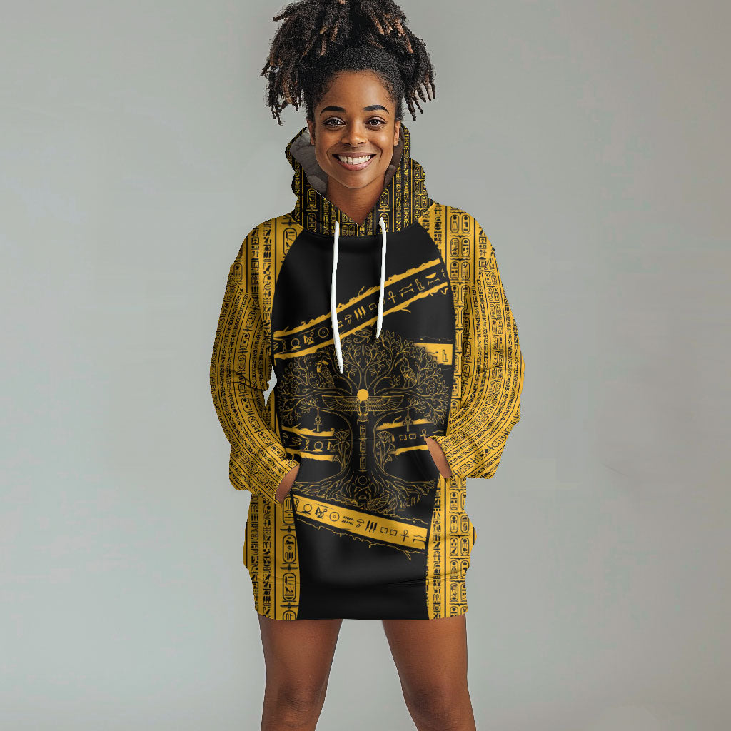 Egypt Tree Of Life Hoodie Dress The Fig In Ancient Egyptian