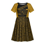 Egypt Tree Of Life Kid Short Sleeve Dress The Fig In Ancient Egyptian