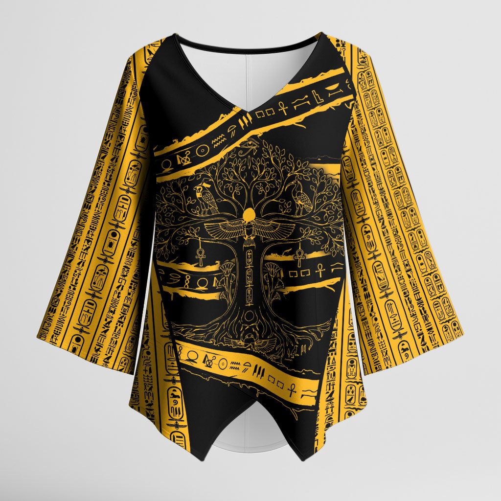 Egypt Tree Of Life Kimono Sleeve Blouse The Fig In Ancient Egyptian